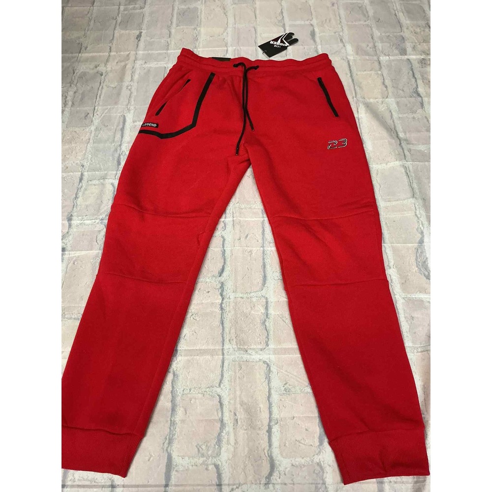 Mens Red‎ Jogger Pants 23 Legend Athletic Casual Comfort Size XL